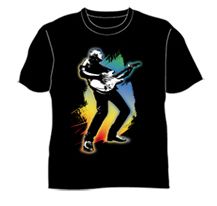 Guitar Full 40 Years Live Black Tshirt by Icehouse