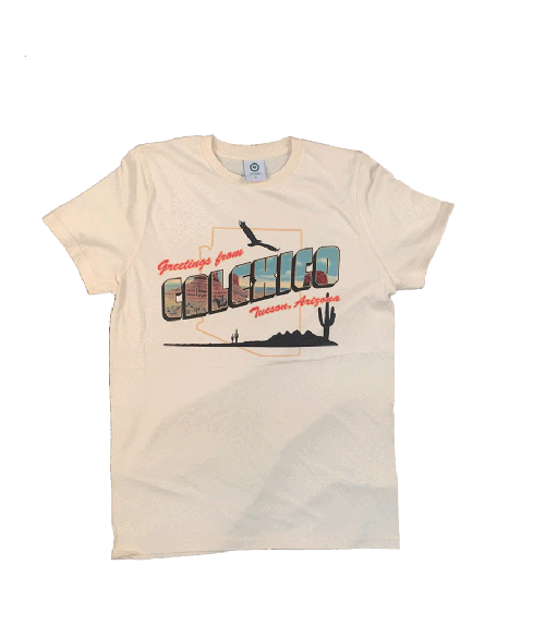 Greetings Natural Tshirt by Calexico