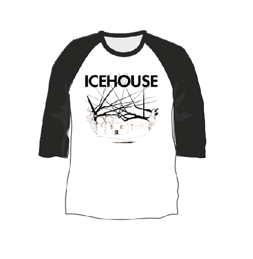 Flowers Album Cover White/Black Raglan by Icehouse