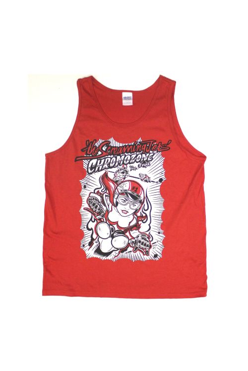 Chrome-O-Zone Tour Red Tank Top by The Screaming Jets