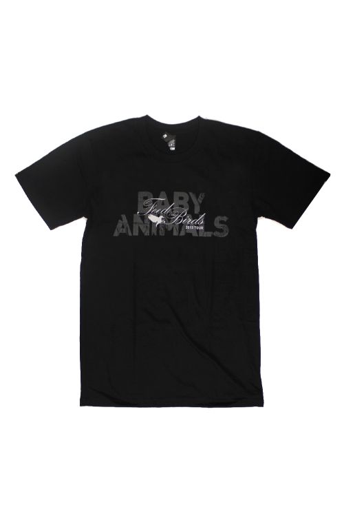 Feed The Birds Black Tshirt by Baby Animals