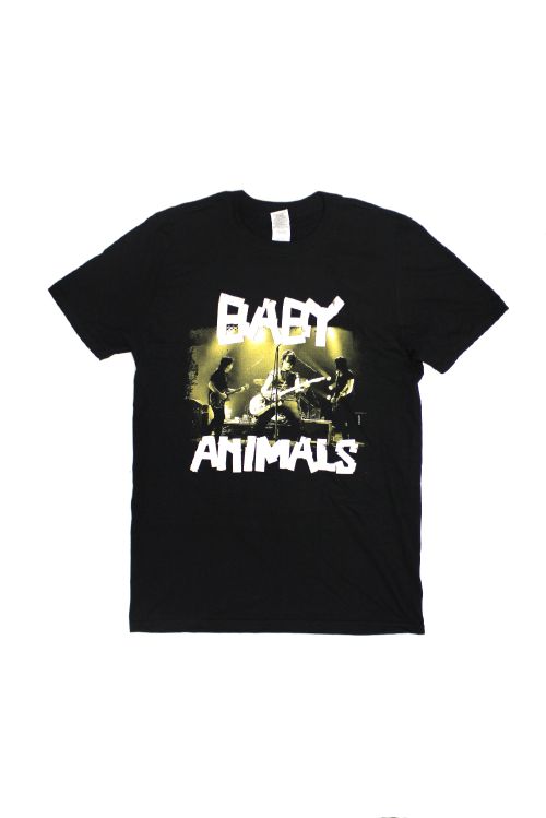 Live Photo Black Tshirt by Baby Animals