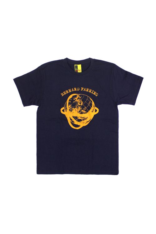 Globe Navy Ladies Tshirt by Bernard Fanning