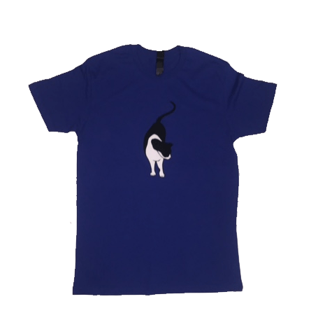Cat Royal Blue Tshirt by Sleater Kinney