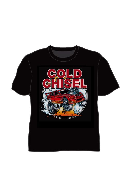 Newcastle 500 Event Black Tshirt (25th November 2017) by Cold Chisel