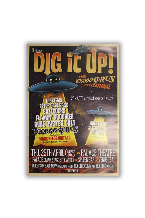 Hoodoo Gurus Dig It Up Poster PALACE THEATRE by Hoodoo Gurus