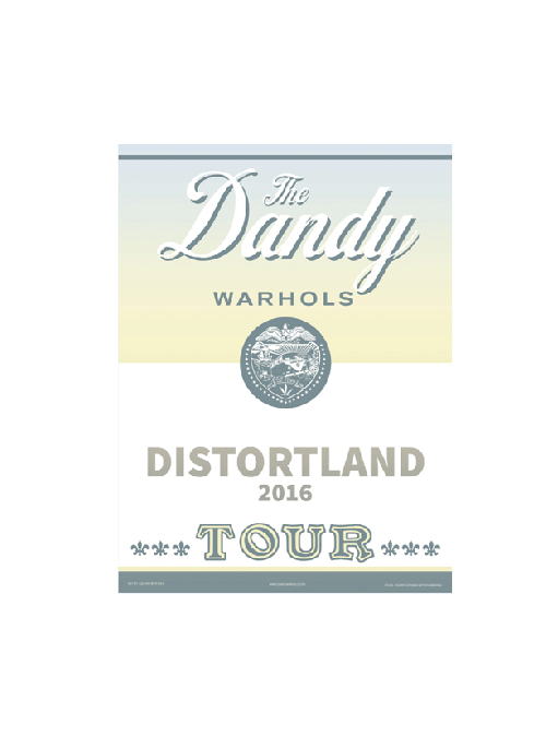 Australian Tour Poster 2016 by The Dandy Warhols