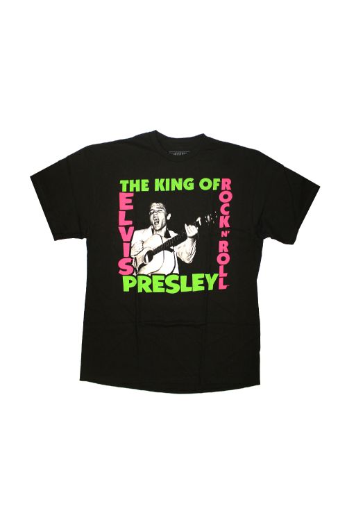 The King Black Tshirt by Elvis Presley