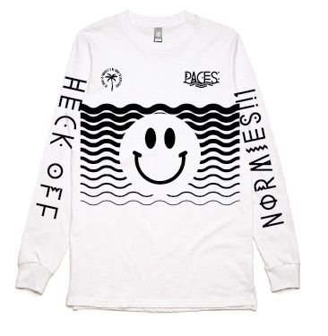 Heck Off White Longsleeve Tshirt by Paces