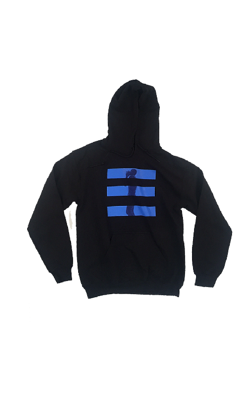 3 Stripes Black Hoody by Guy Sebastian