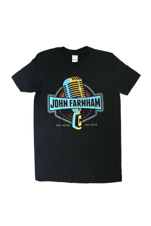 The Voice Black Tshirt by John Farnham
