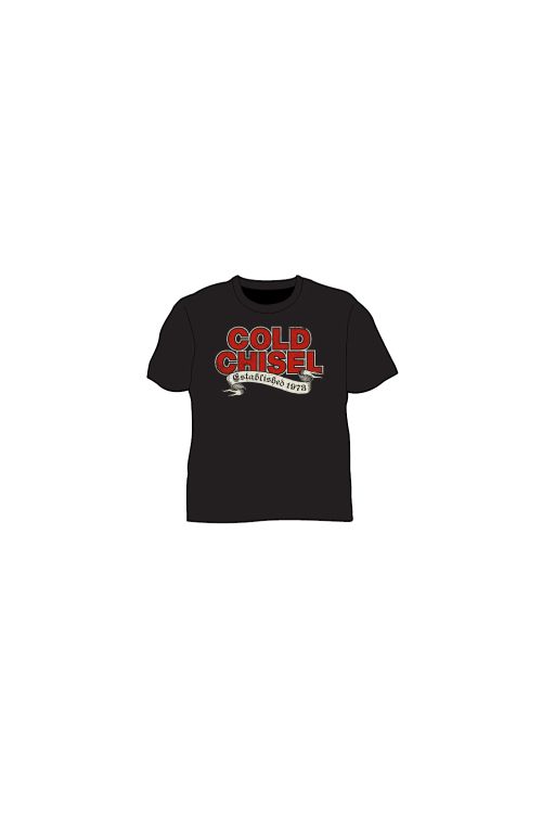 Established 1973 Black Kids Tshirt by Cold Chisel