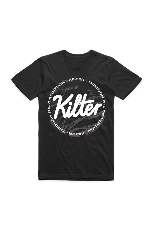 Through The Distortion Black Tshirt by Kilter