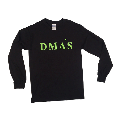Green Logo Black Longsleeve Tshirt by DMA'S