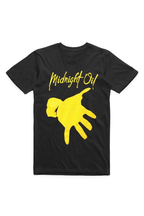 Hand Black Tshirt by Midnight Oil