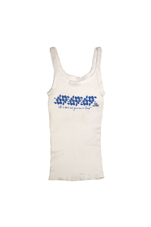 Life's Short White Ladies Singlet by Pete Murray