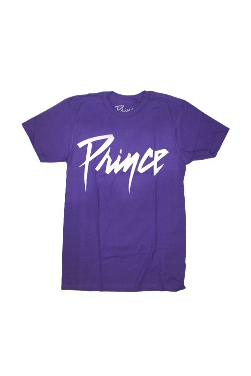 White Logo Purple Tshirt by Prince