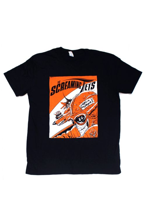 Go Hard or Go Chrome Black Tshirt by The Screaming Jets