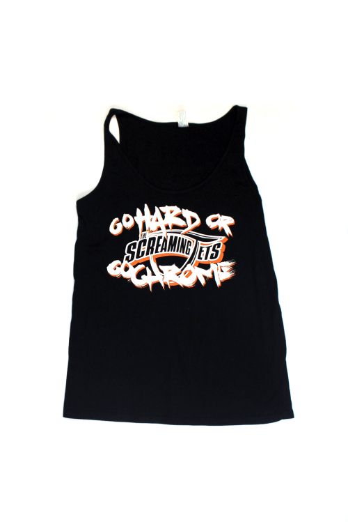 Go Hard or Go Chrome Black Singlet/Tank Top by The Screaming Jets
