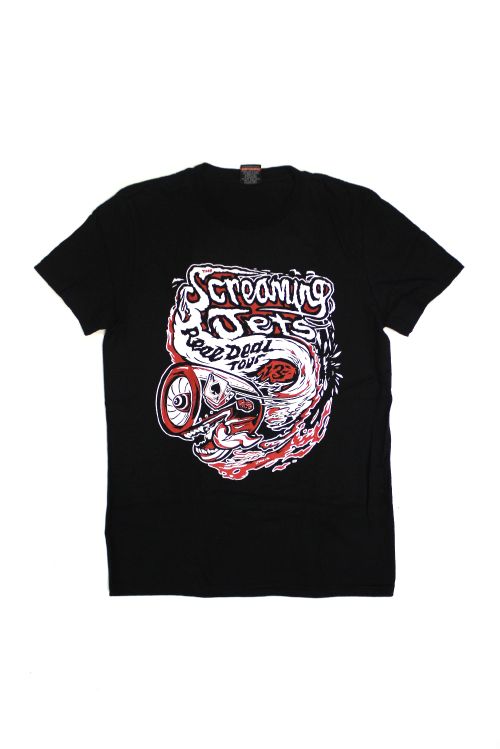 Real Deal Black Tshirt Australian Tour 2013 by The Screaming Jets