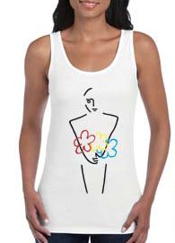 Man Of Colours White Tank by Icehouse