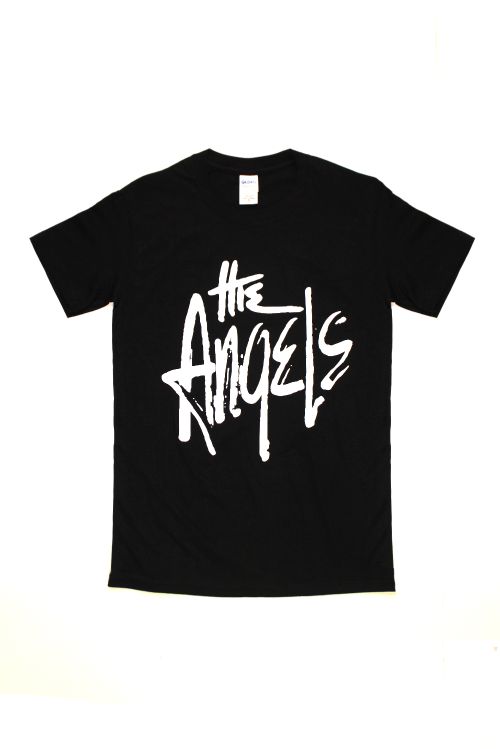 Classic Logo/Clash of Titans NZ Tour Black Tshirt by The Angels