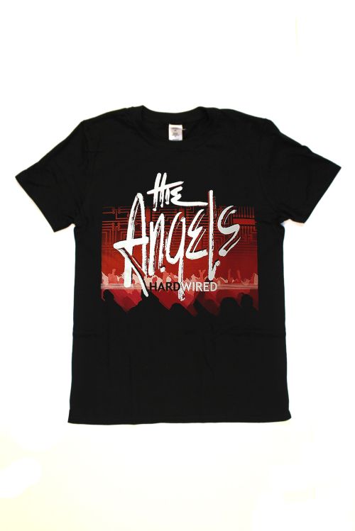Hard Wired Black Tshirt w/dates by The Angels