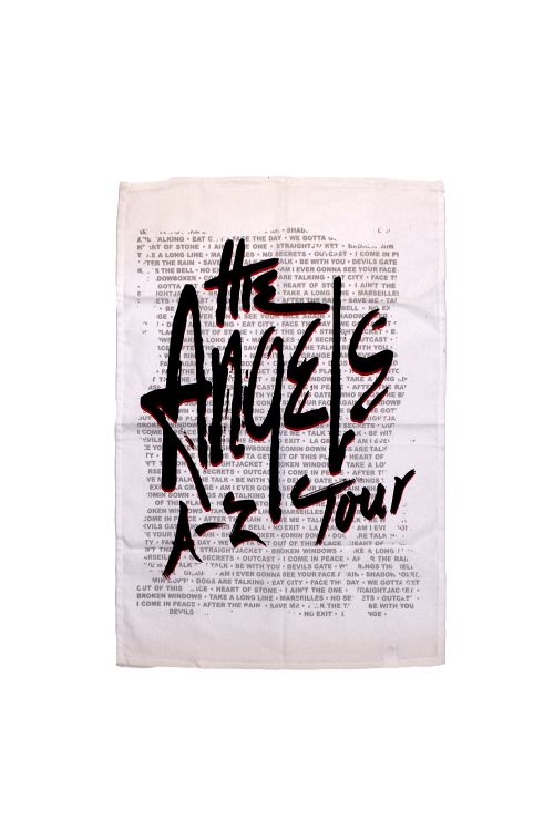 A-Z Tour Tea Towel by The Angels