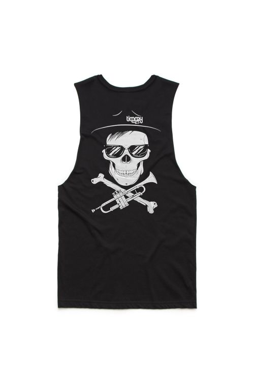 Skull N Trumpet Black Muscle Tee by Timmy Trumpet