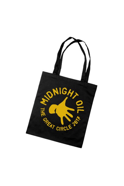 Tote Bag Black The Great Circle 2017 Tour by Midnight Oil