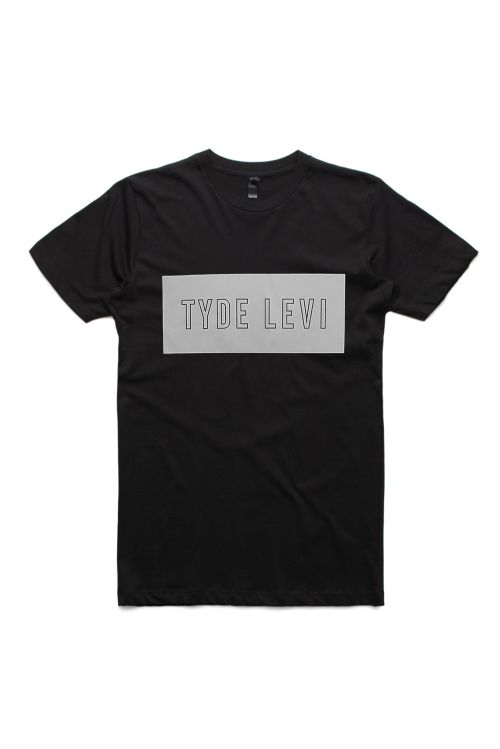Black Wave White Tshirt by Tyde Levi