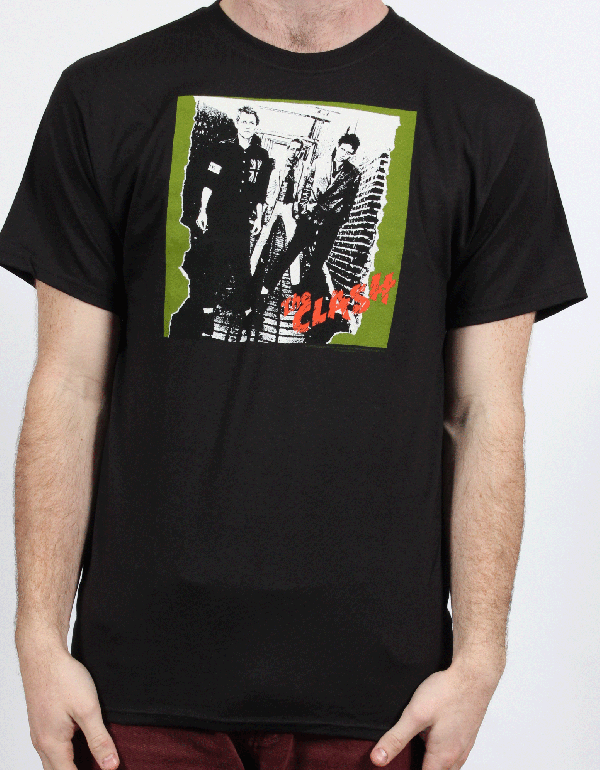 First Album Black Tshirt — The Clash — Band T-Shirts