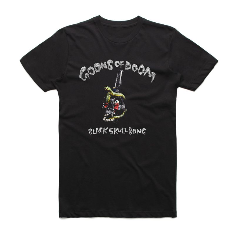 Black Skull Bong Black Tshirt